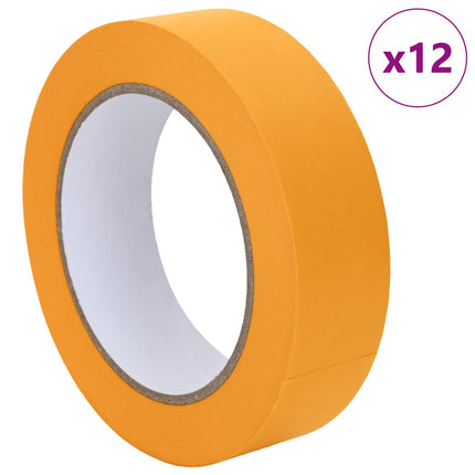 Maler Maskeringstape 12 pcs Gul 30mm x 50m Papir