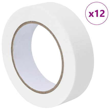 Maler Maskeringstape 12 pcs Hvid 30mm x 50m Papir