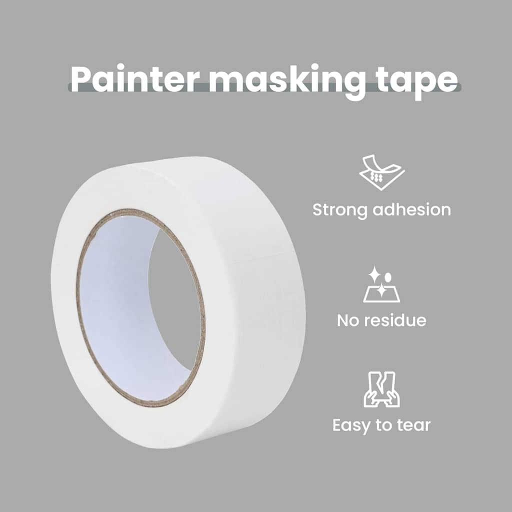 Maler Maskeringstape 24 pcs Hvid 38mm x 50m Papir
