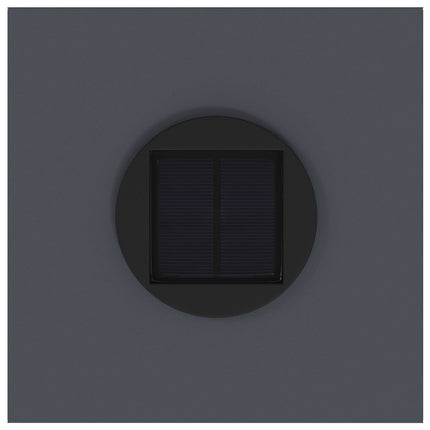 Solar Led Sti Lys 2 pcs Antracit Koldvalset Stål