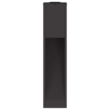 Solar Led Sti Lys 2 pcs Sort Koldvalset Stål