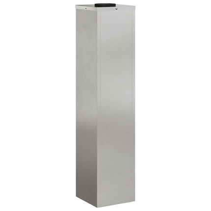 Solar Led Sti Lys 2 pcs Sølv Rustfrit stål