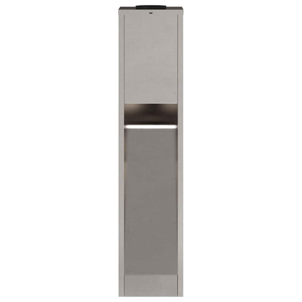 Solar Led Sti Lys 2 pcs Sølv Rustfrit stål
