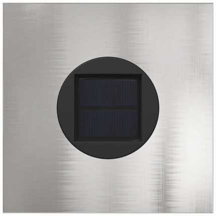 Solar LED sti lys 2 pcs Sølv Rustfrit stål