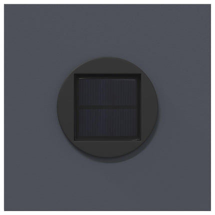Solar LED sti lys 2 pcs Antracit Koldvalset Stål