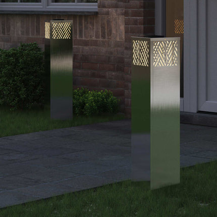 Solar LED sti lys 2 stk. Varm hvid 18 x 18 x 80 cm