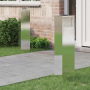 Solar LED sti lys 2 pcs Sølv Rustfrit stål