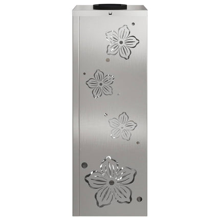 Solar LED sti lys 2 pcs Sølv Rustfrit stål