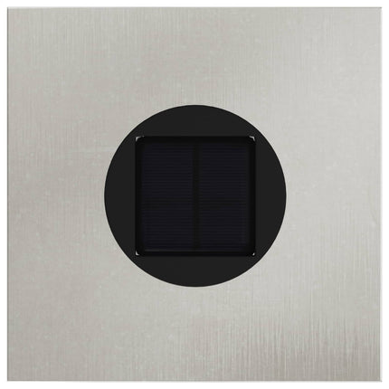 Solar LED sti lys 2 pcs Sølv Rustfrit stål