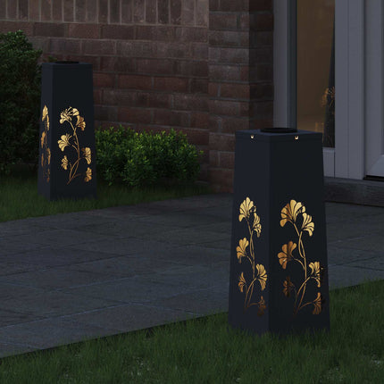 Solar LED sti lys 2 stk. Varm hvid 18 x 18 x 50 cm