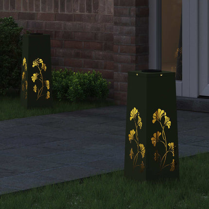 Solar LED sti lys 2 stk. Varm hvid 18 x 18 x 50 cm