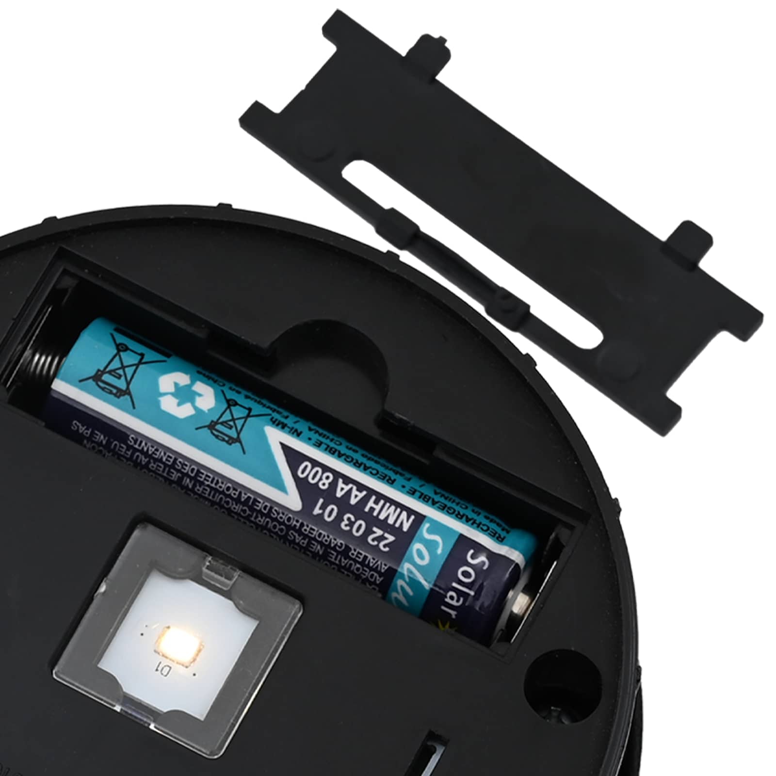 Solar LED sti lys 2 pcs Hvid Koldvalset Stål