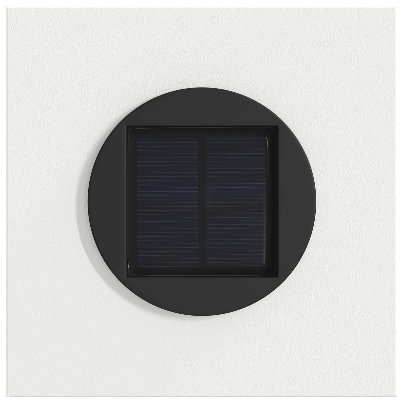 Solar LED sti lys 2 pcs Hvid Koldvalset Stål