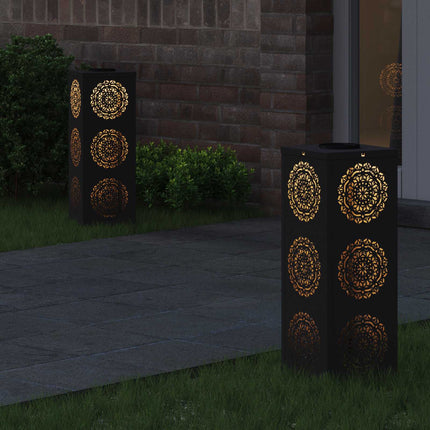 Solar LED sti lys 2 stk. Varm hvid 18 x 18 x 50 cm