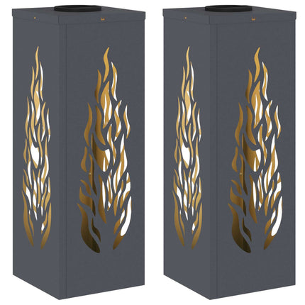 Solar LED sti lys 2 stk. Varm hvid 18 x 18 x 50 cm