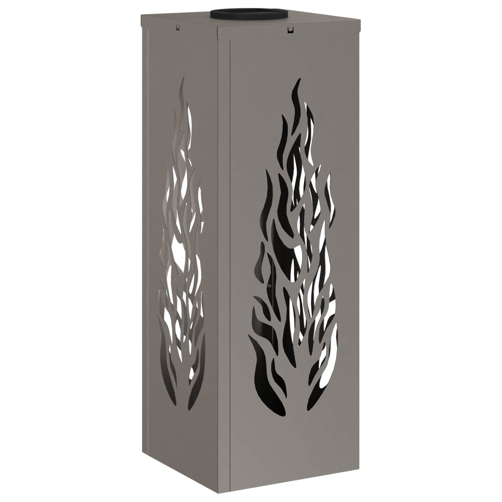Solar LED sti lys med batteridrevne lys 2 pcs Bronze Cortenstål