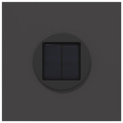 Solar LED sti lys 2 pcs Sort Koldvalset Stål