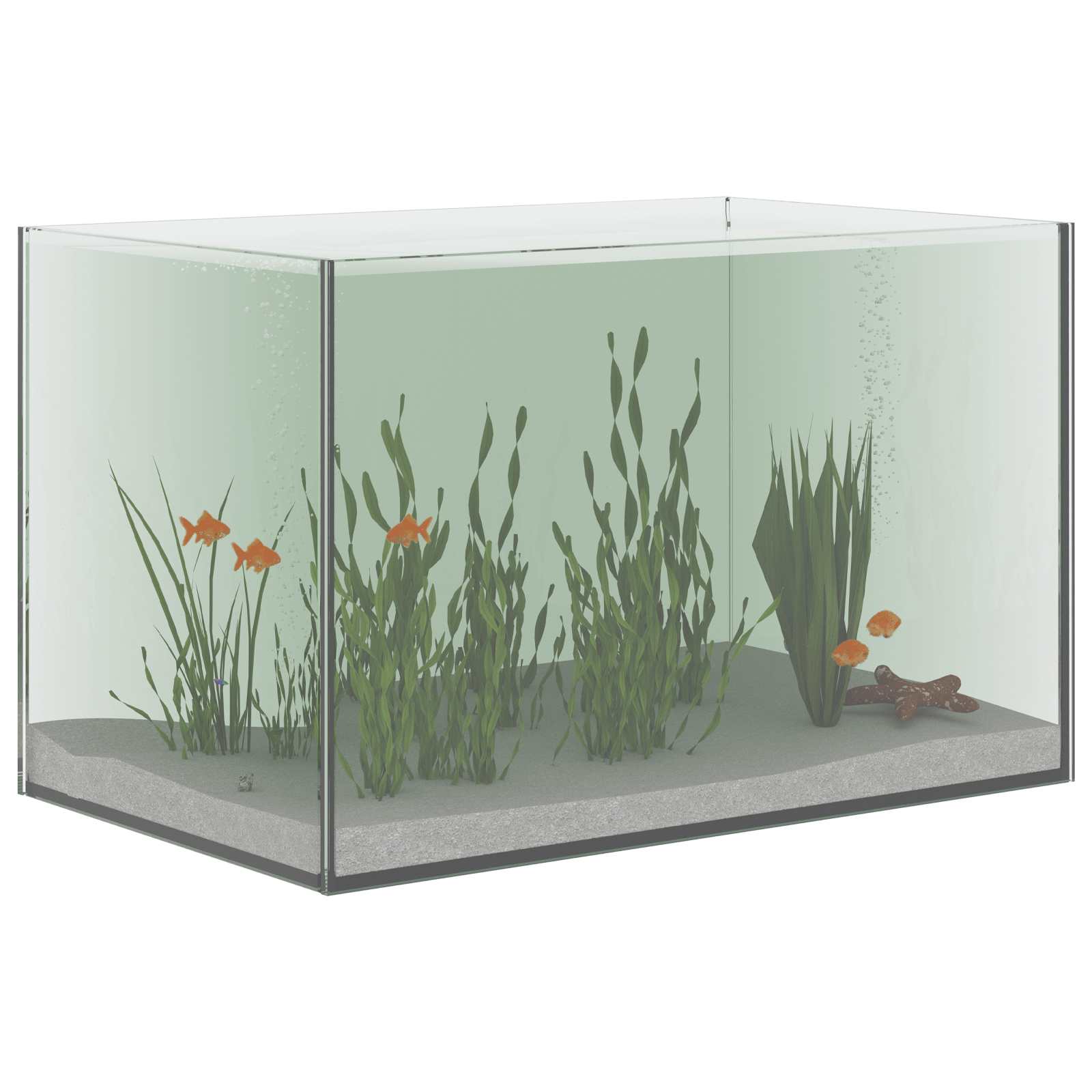 Akvarium med opbevaring Transparent 40 x 25 x 25 cm Glas
