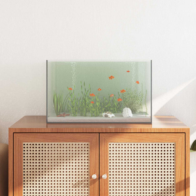 Akvarium med opbevaring Transparent 50 x 30 x 30 cm Glas