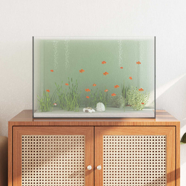 Akvarium med opbevaring Transparent 60 x 35 x 40 cm Glas