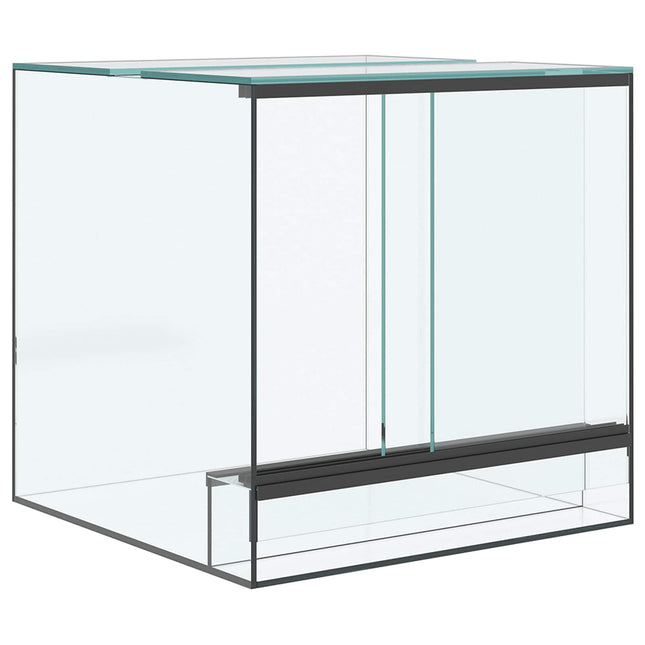 Terrarium med opbevaring Transparent 30 x 30 x 30 cm Glas