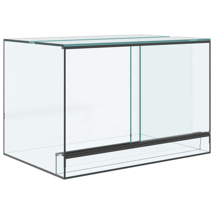 Terrarium med opbevaring Transparent 60 x 40 x 40 cm Glas