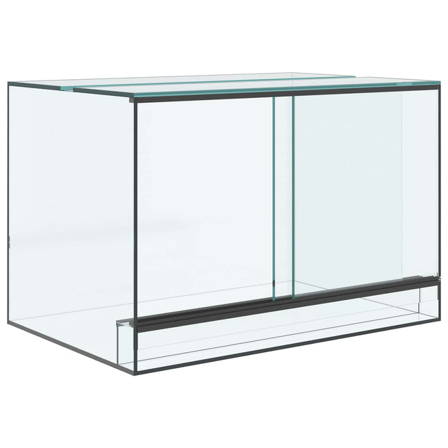 Terrarium med opbevaring Transparent 60 x 40 x 40 cm Glas