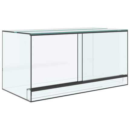 Terrarium med opbevaring Transparent 80 x 40 x 40 cm Glas