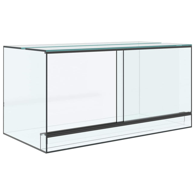 Terrarium med opbevaring Transparent 80 x 40 x 40 cm Glas