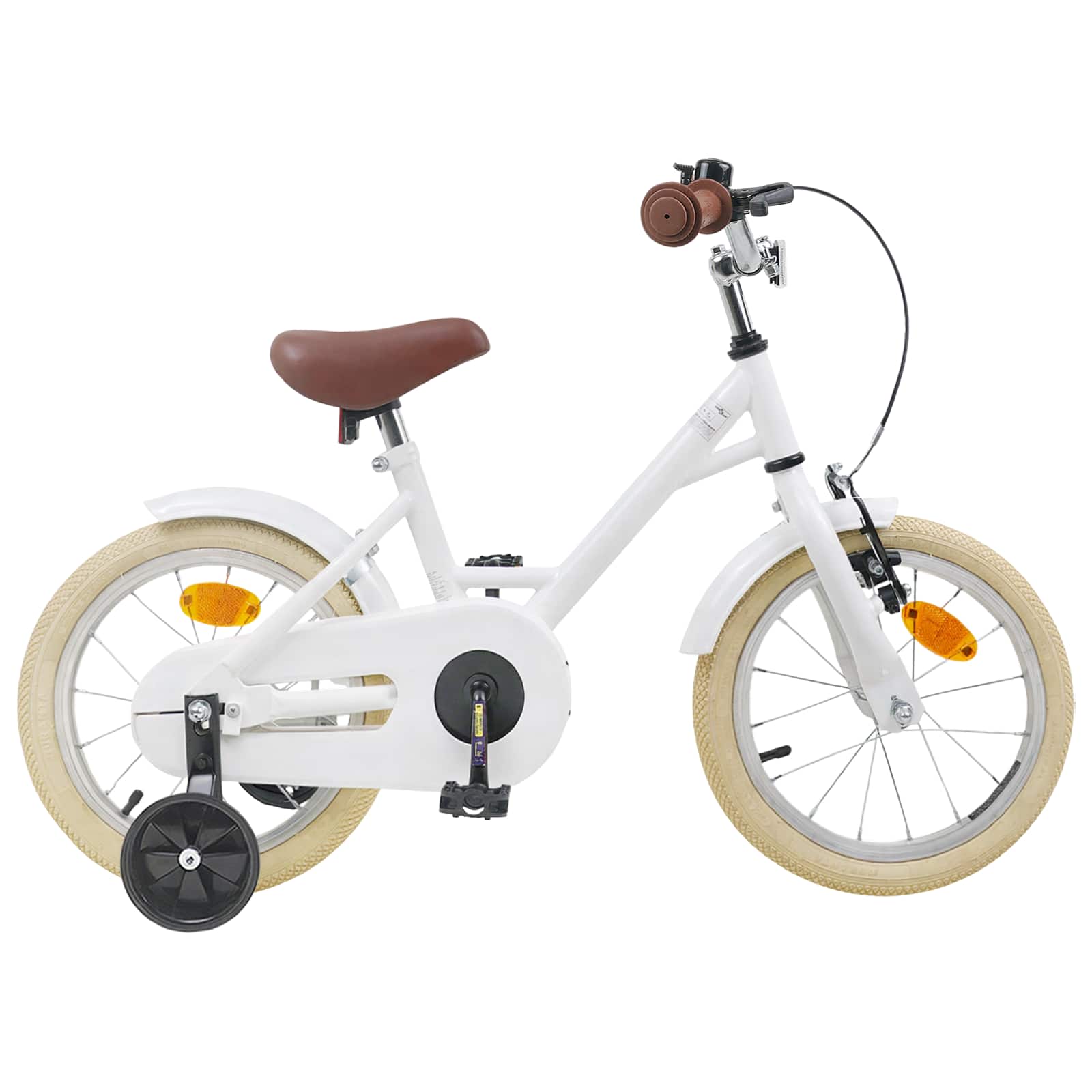 Børnecykel 12 tommer til 2-4 år gamle Hvid