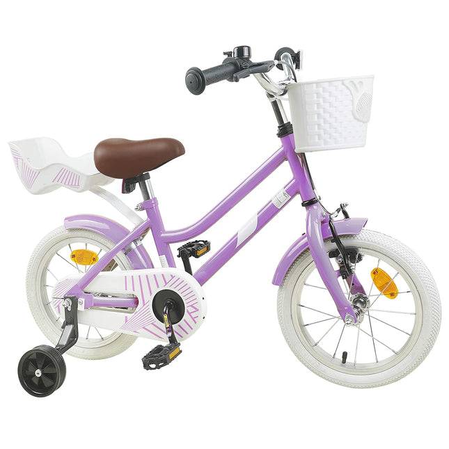 Børnecykel 16 tommer til 4-6 år gamle Lilla