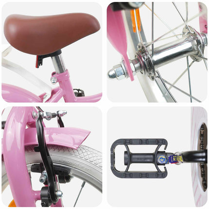 Børnecykel 14 tommer anbefalet til 3-5 år gammel Lys pink