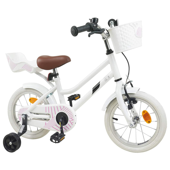 Børnecykel 12 tommer til 2-4 år gamle Hvid