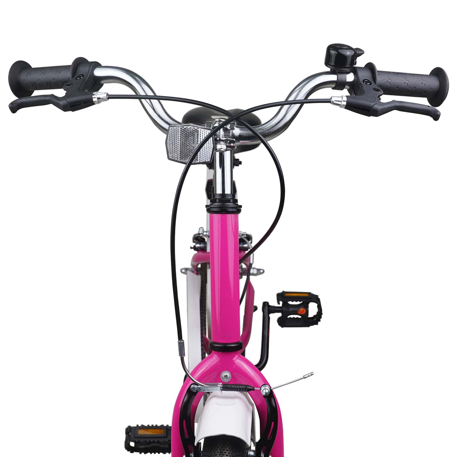 Børnecykel 24 tommer til 8-12 år Pink Hvid