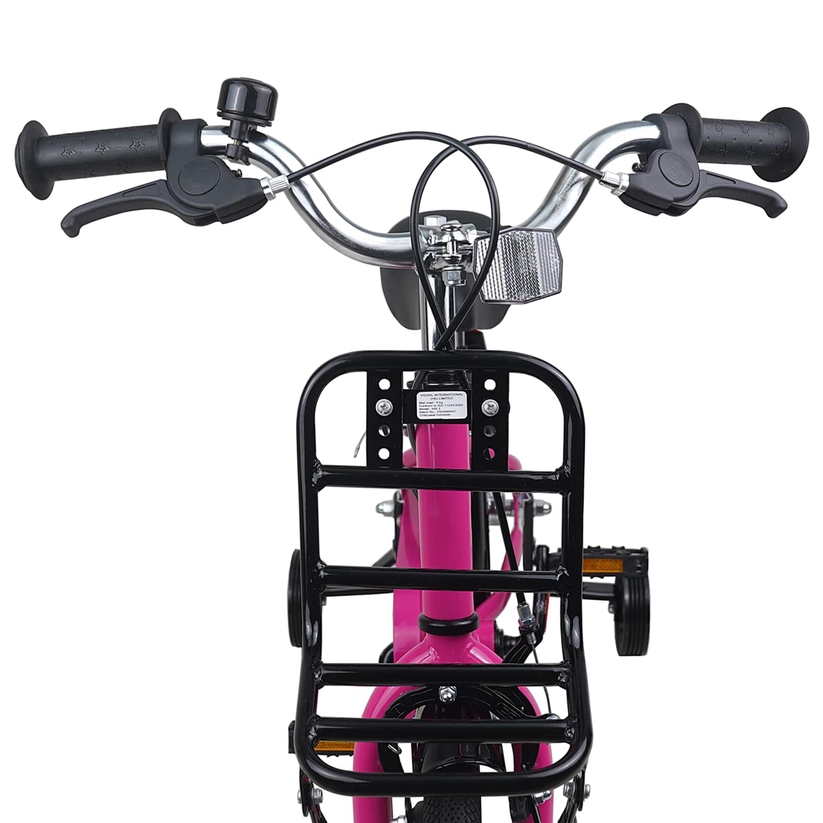 Børnecykel 16 tommer til 4-6 år gamle Pink og Sort