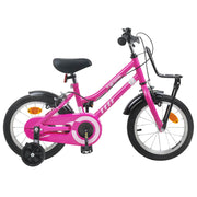 Børnecykel 16 tommer til 4-6 år gamle Pink og Sort
