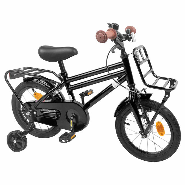 Børnecykel 14 tommer anbefalet til 3-5 år gammel Sort