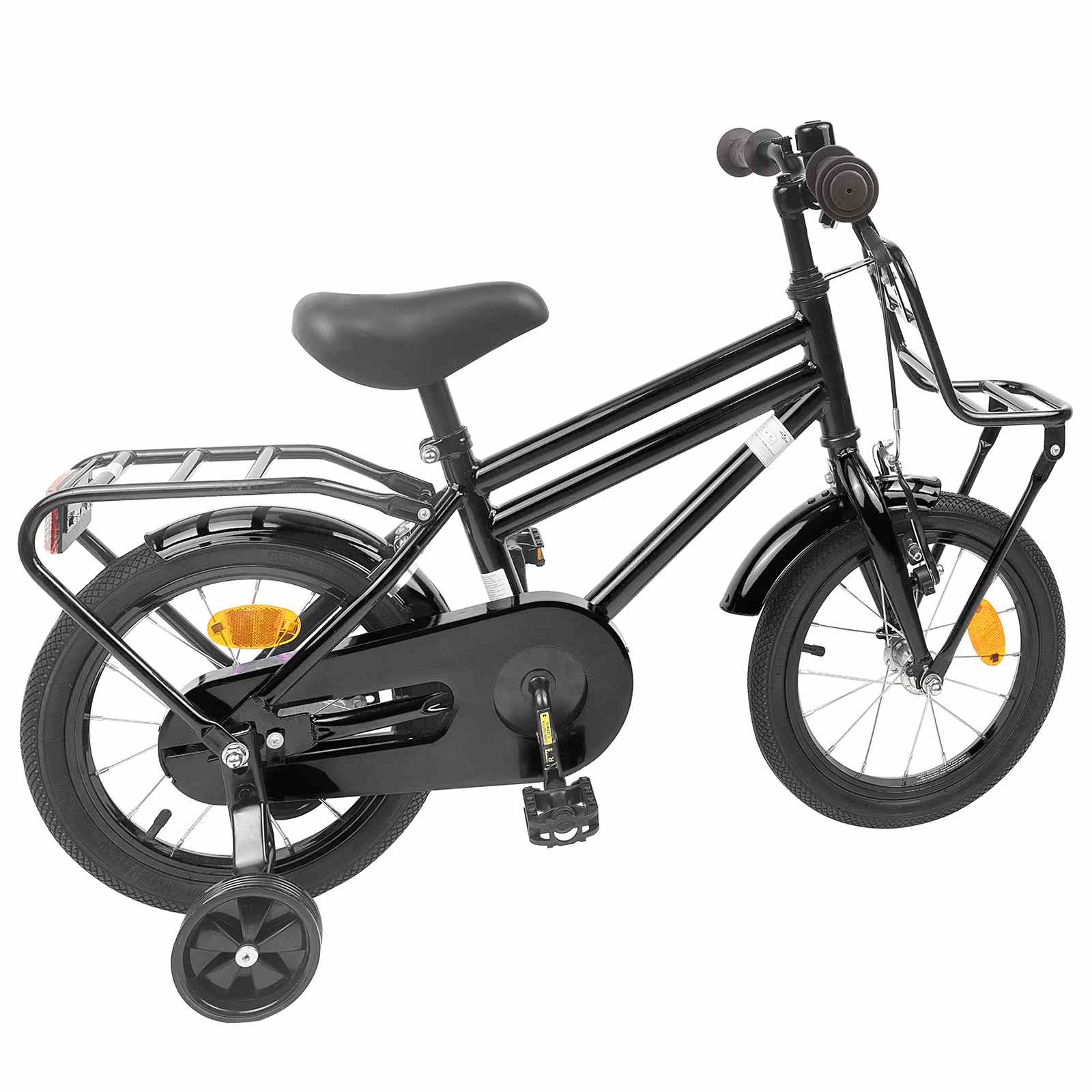 Børnecykel 16 tommer til 4-6 år gamle Sort