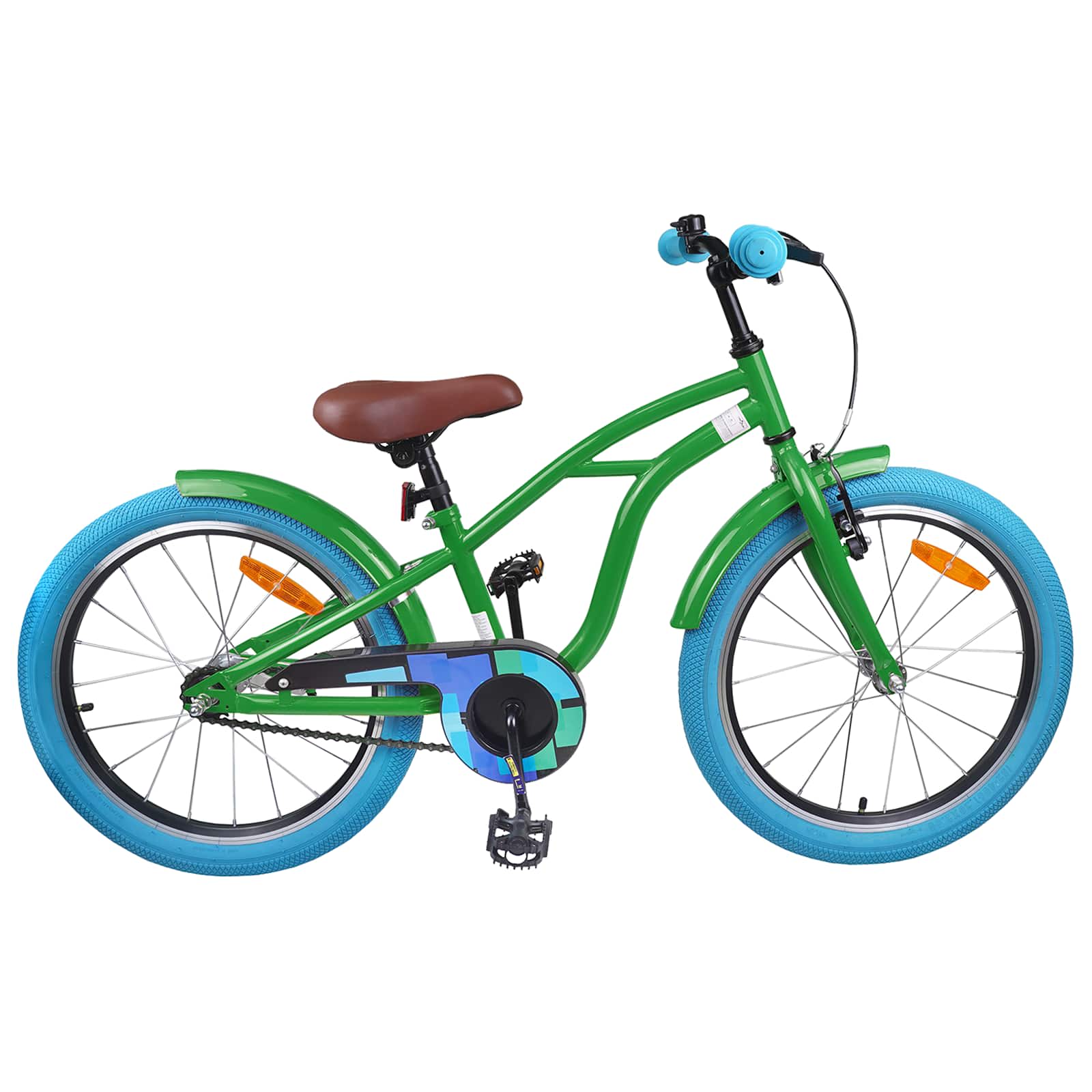 Børnecykel 22 tommer til 7-12 år gammel Grøn
