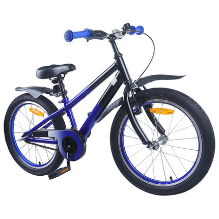 Børnecykel 20 tommer til børn i alderen 6-11 år Blå Sort