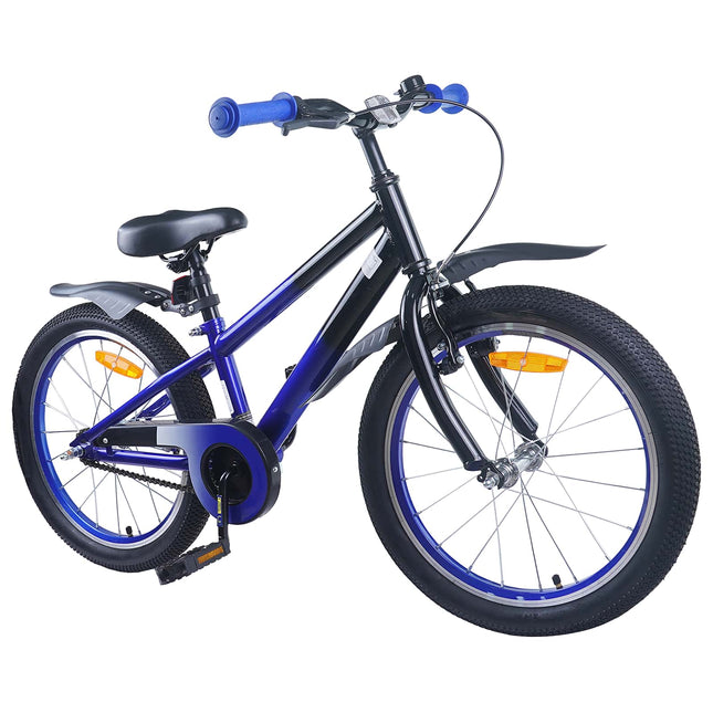 Børnecykel 20 tommer til børn i alderen 6-11 år Blå Sort