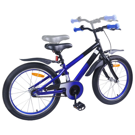 Børnecykel 20 tommer til børn i alderen 6-11 år Blå Sort