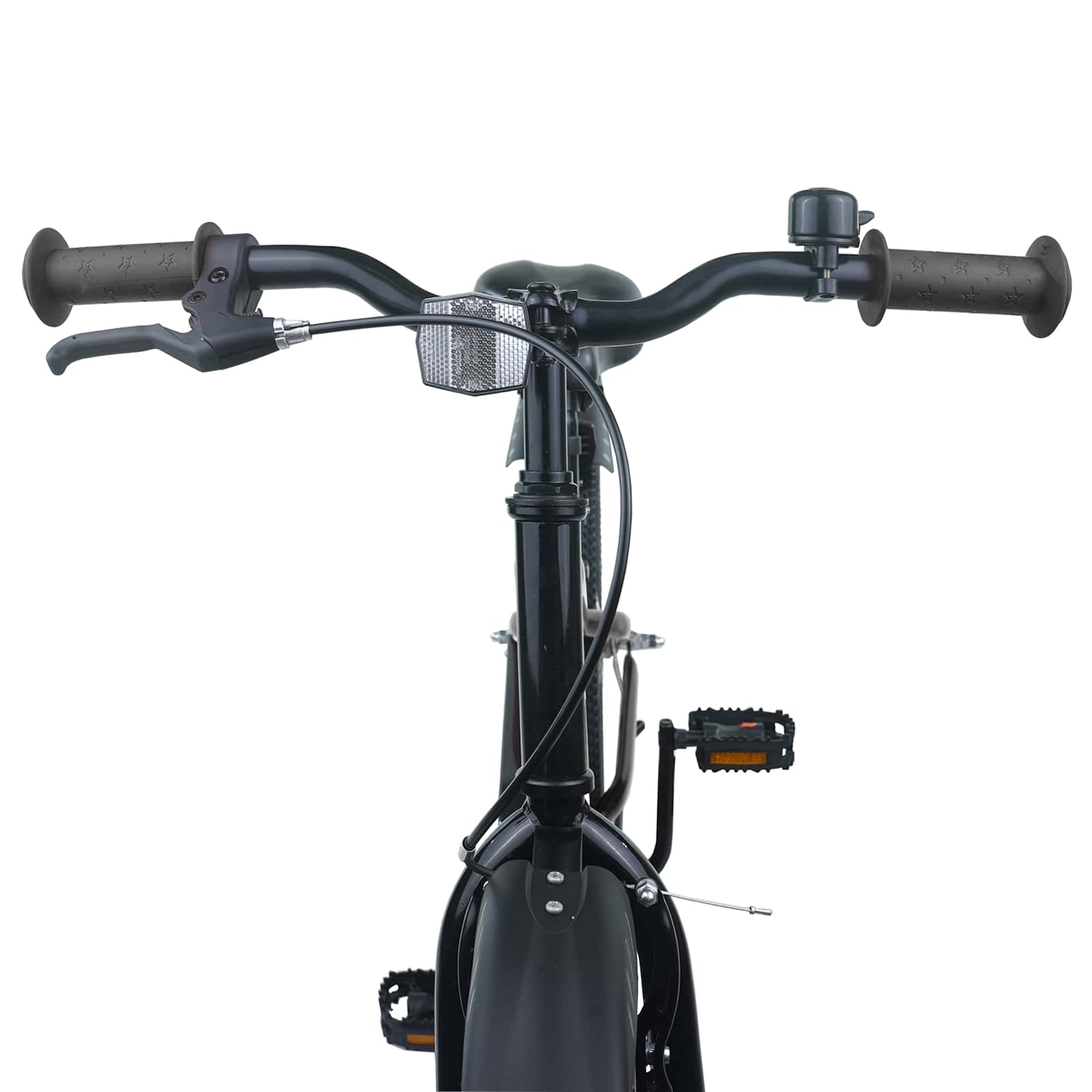 Børnecykel 20 tommer til børn i alderen 6-11 år Sort