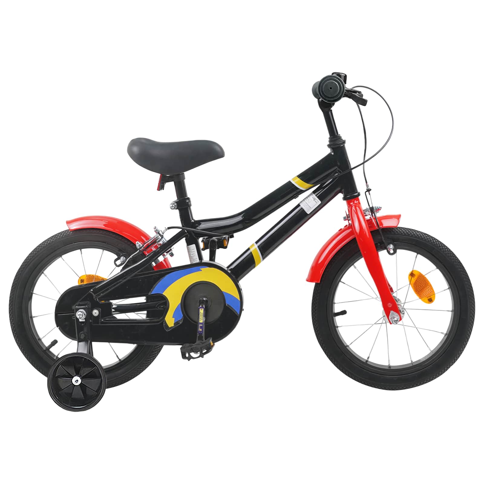 Børnecykel 12 tommer til 2-4 år gamle Sort rød