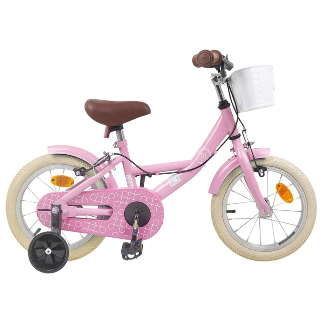 Børnecykel 14 tommer anbefalet til 3-5 år gammel Lys pink
