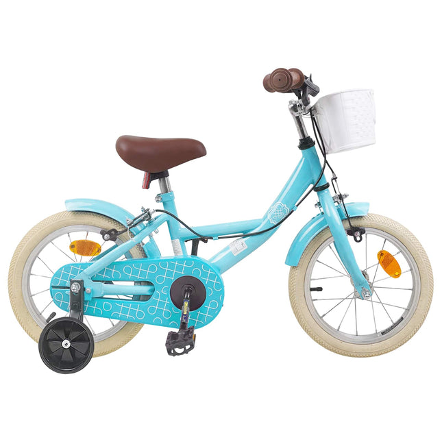 Børnecykel 14 tommer anbefalet til 3-5 år gammel Lyseblå
