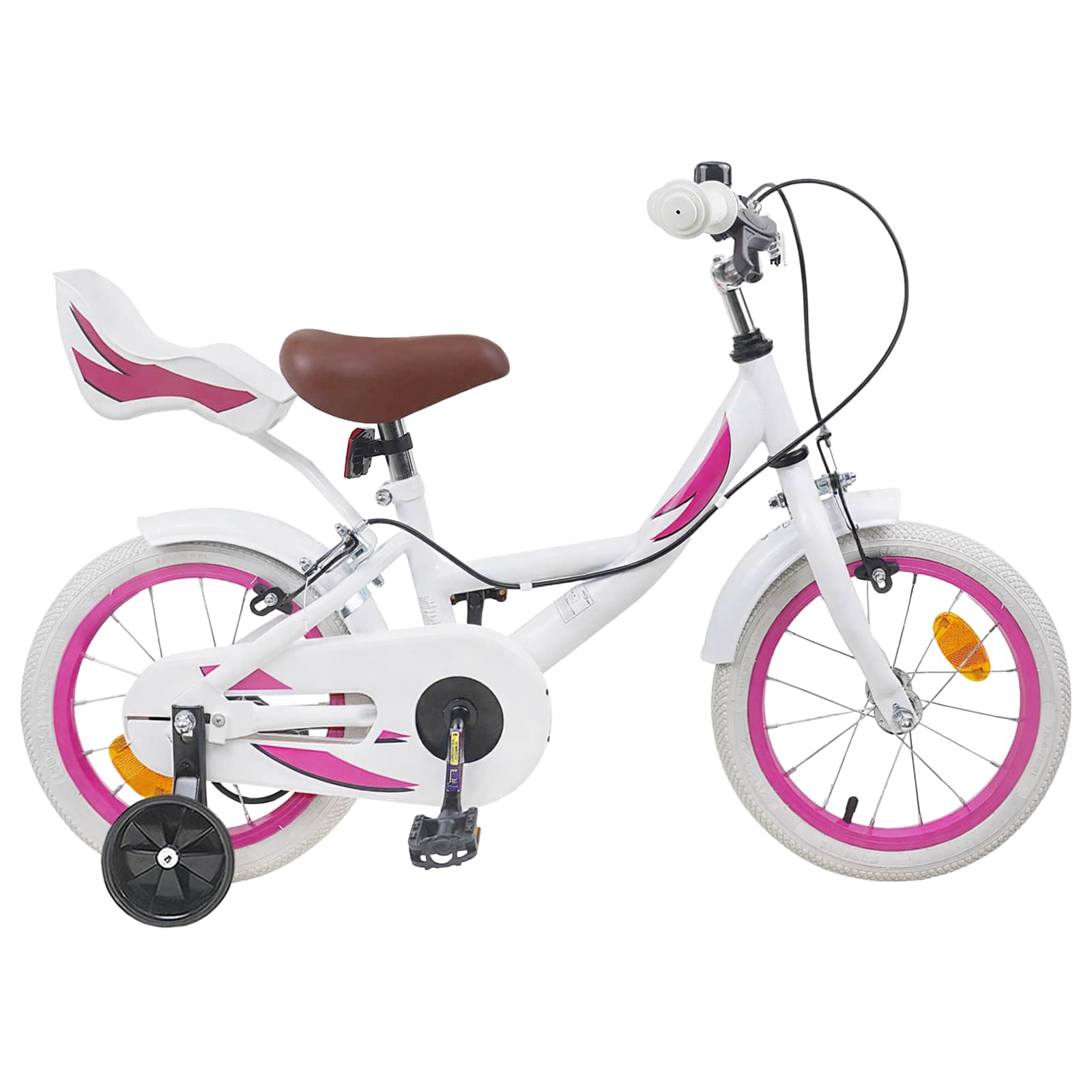 Børnecykel 12 tommer til 2-4 år gamle Hvid