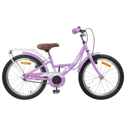 Børnecykel 20 tommer til børn i alderen 6-11 år Lilla