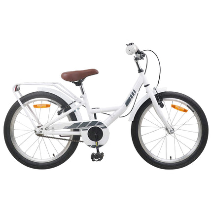 Børnecykel 20 tommer til børn i alderen 6-11 år Hvid