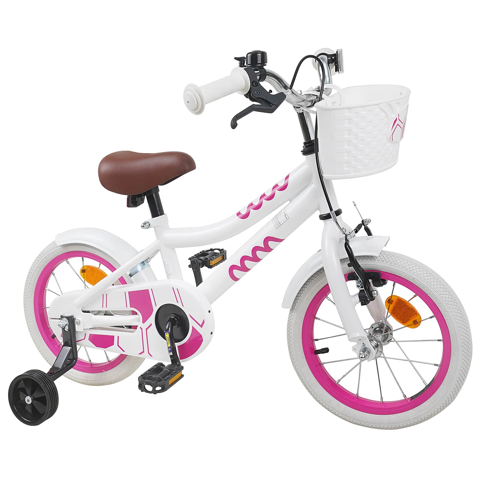Børnecykel 12 tommer til 2-4 år gamle Hvid